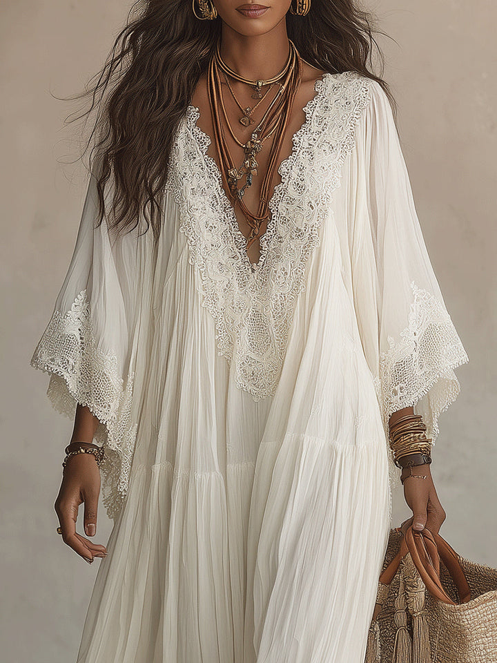 Iridessa Bohemian Lace Maxi Dress