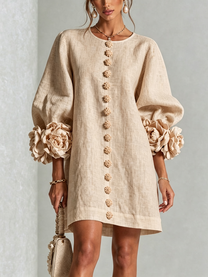 Julianna Elegant Button-Down Mini Dress