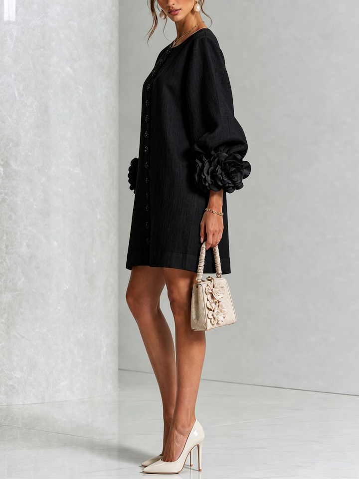 Julianna Elegant Button-Down Mini Dress