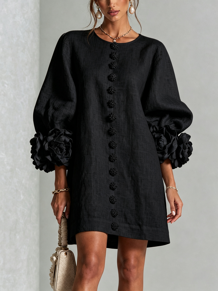 Julianna Elegant Button-Down Mini Dress