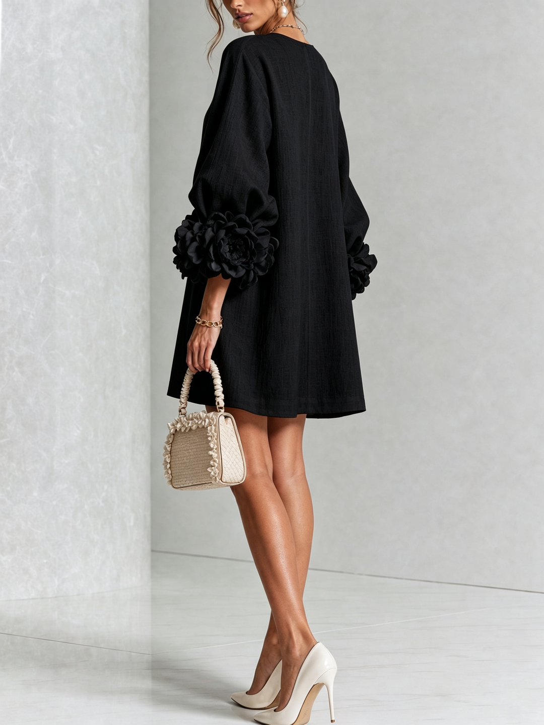 Julianna Elegant Button-Down Mini Dress