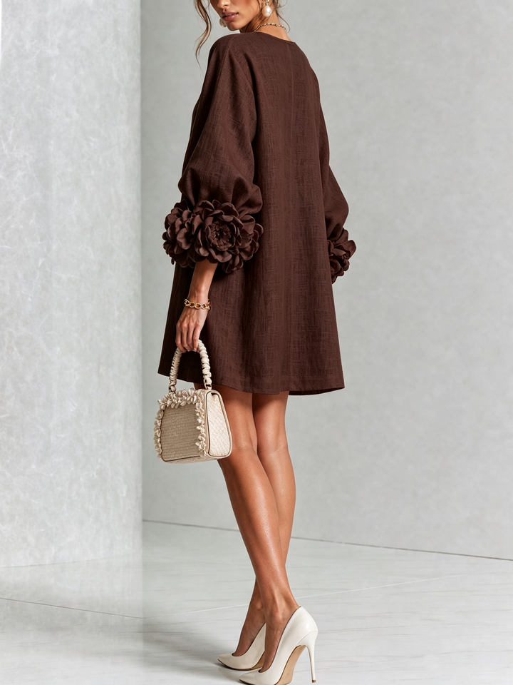 Julianna Elegant Button-Down Mini Dress