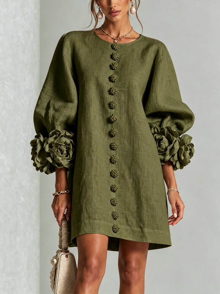 Julianna Elegant Button-Down Mini Dress