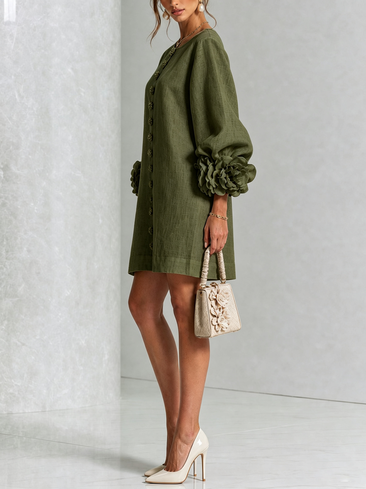 Julianna Elegant Button-Down Mini Dress