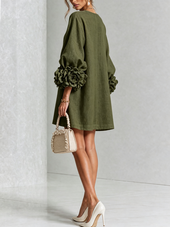 Julianna Elegant Button-Down Mini Dress