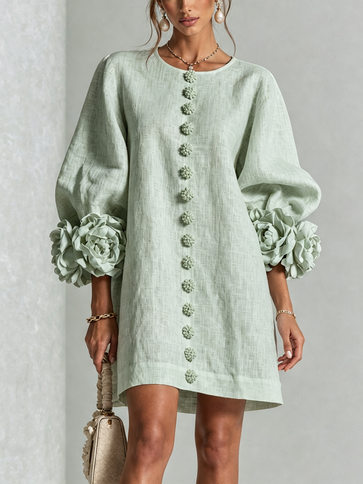 Julianna Elegant Button-Down Mini Dress