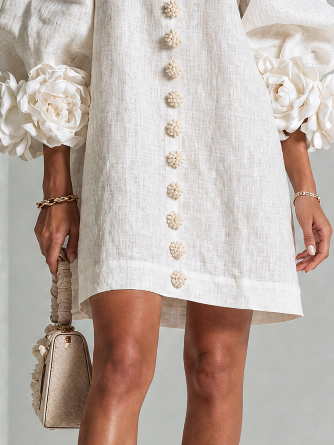 Julianna Elegant Button-Down Mini Dress