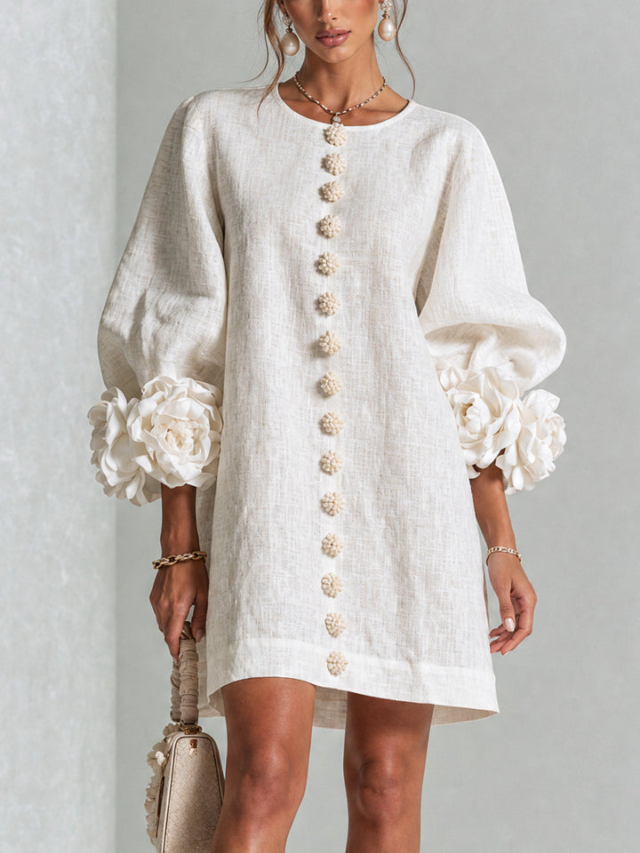 Julianna Elegant Button-Down Mini Dress