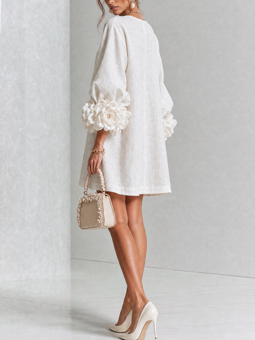 Julianna Elegant Button-Down Mini Dress