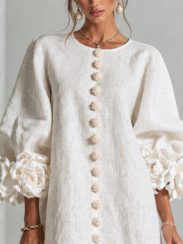 Julianna Elegant Button-Down Mini Dress