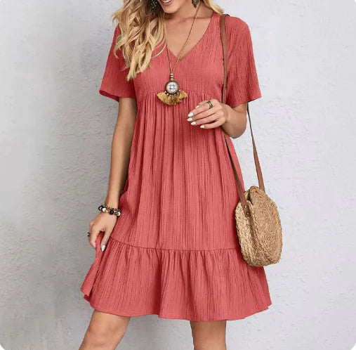 GEELONG™ CASUAL SUMMER V-NECK MIDI DRESS