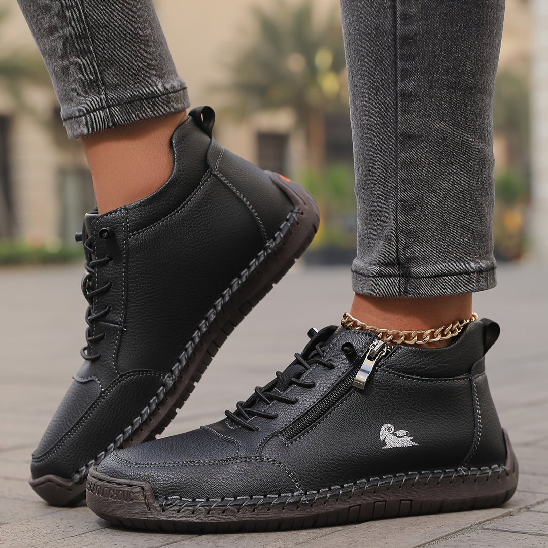 Soleil Orthopedic Comfort Zip Sneakers