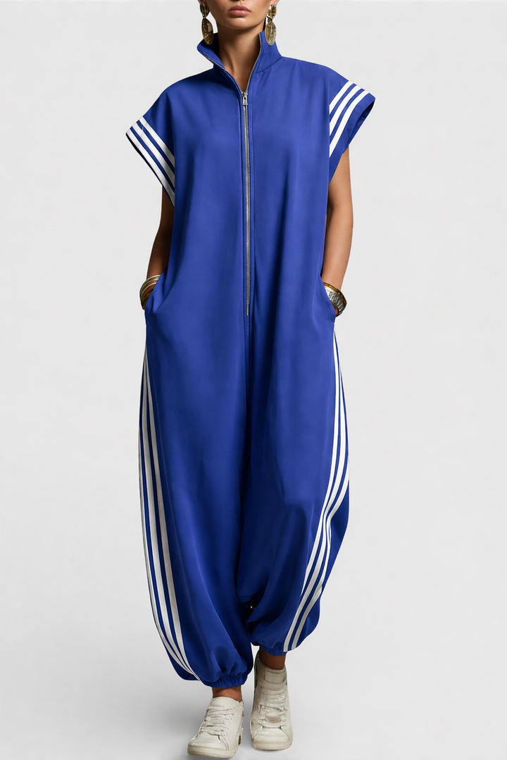 Cheyenne Zip Neck Jumpsuit