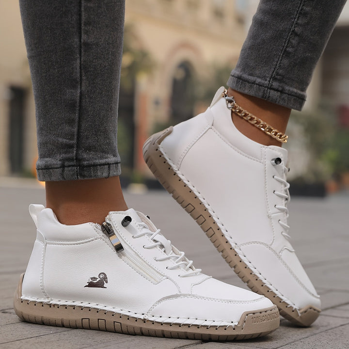 Soleil Orthopedic Comfort Zip Sneakers