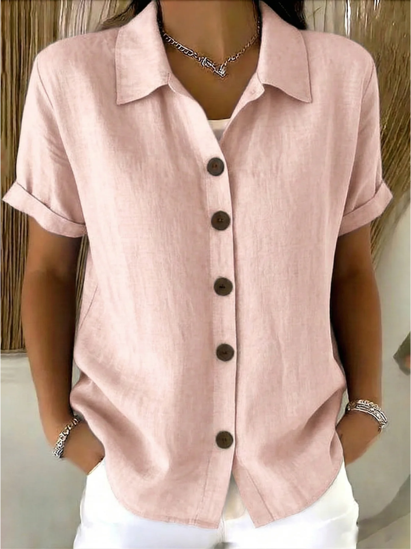 Daphne Relaxed Button-Front Shirt