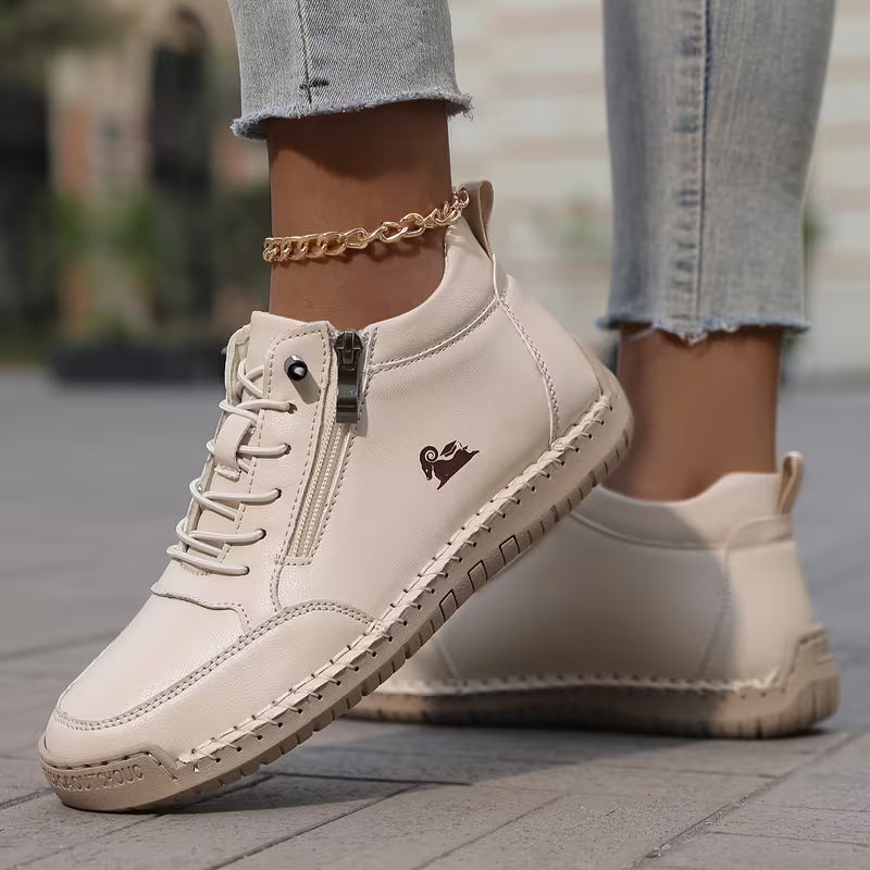 Soleil Orthopedic Comfort Zip Sneakers