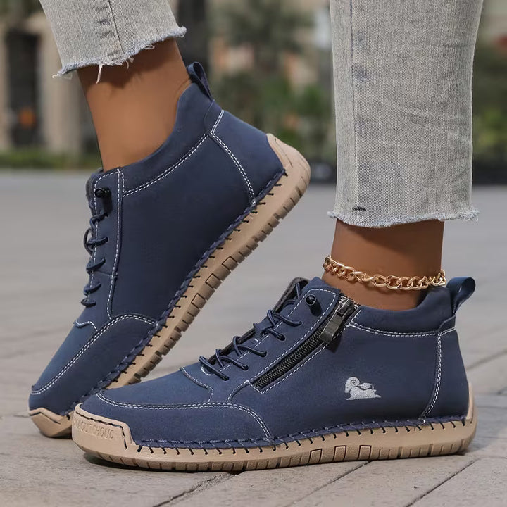 Soleil Orthopedic Comfort Zip Sneakers