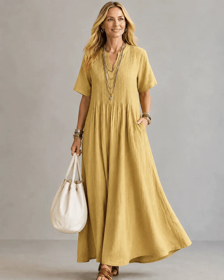 Genesis Flowing V-Neck Maxi Dress