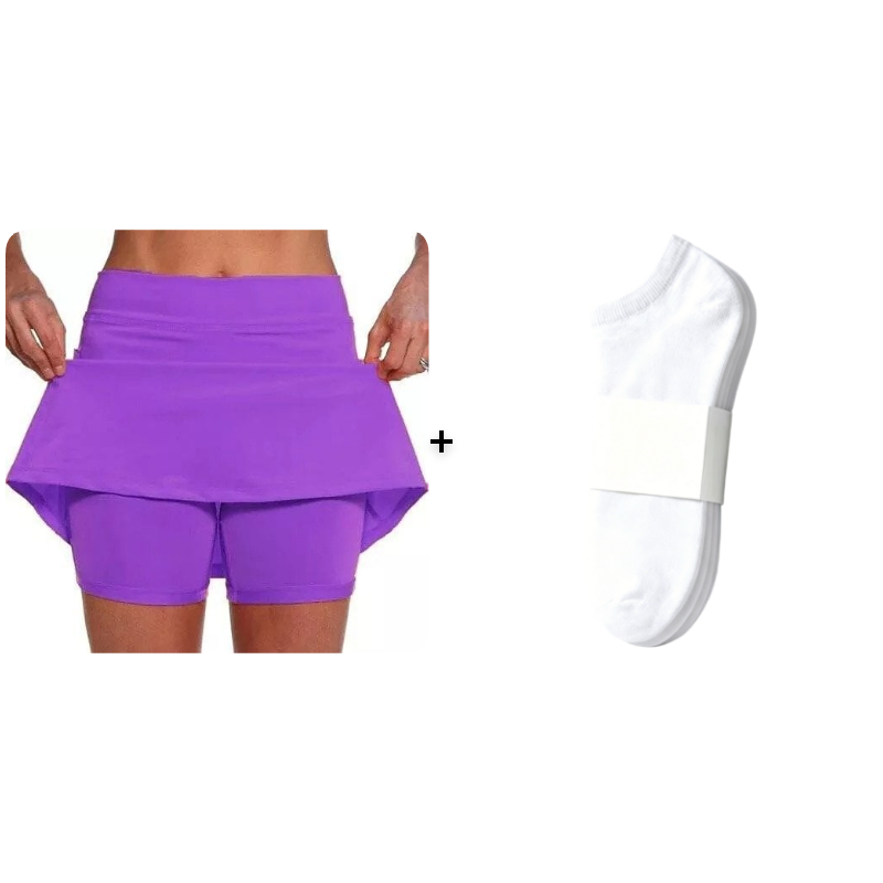 Indra Active Skort with Built-In Shorts