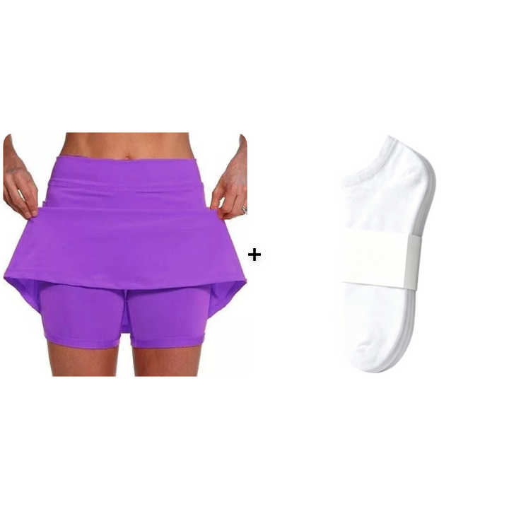 Indra Active Skort with Built-In Shorts
