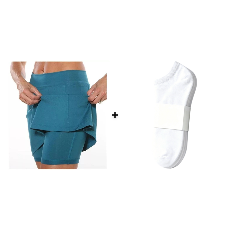 Indra Active Skort with Built-In Shorts