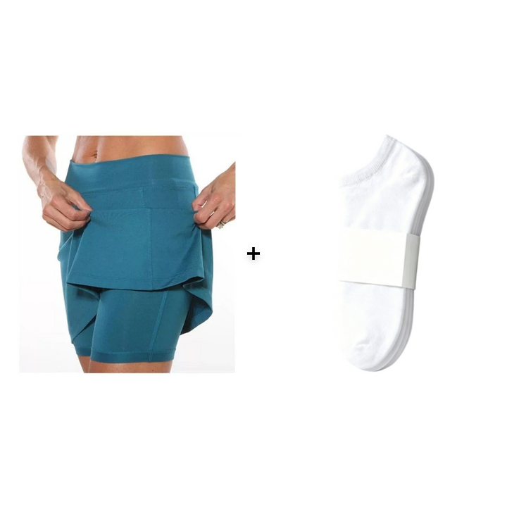 Indra Active Skort with Built-In Shorts