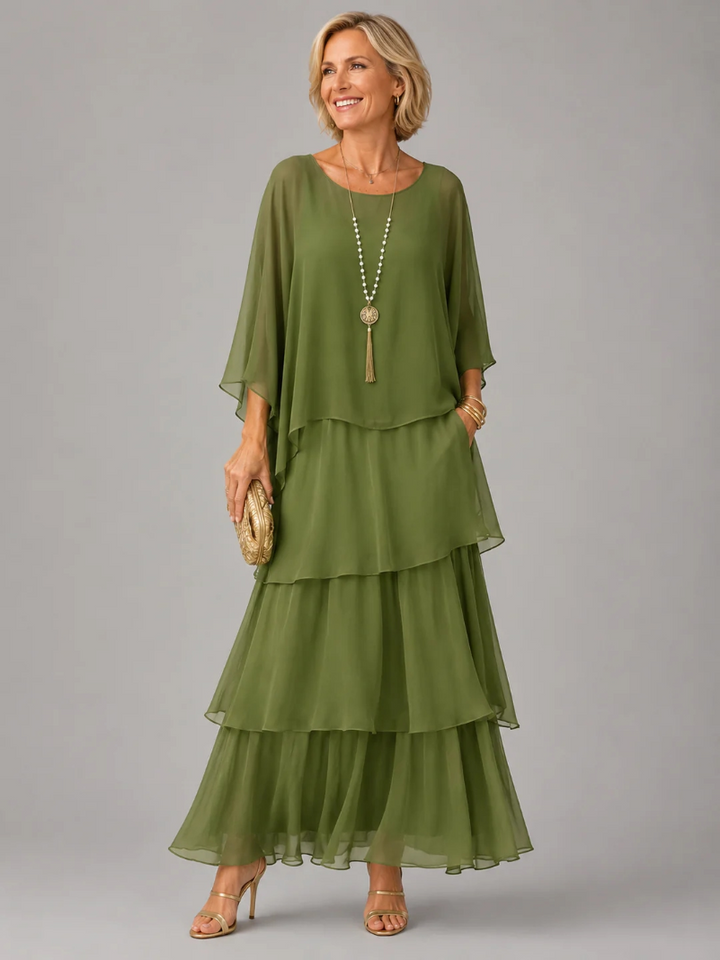 Vanessa Elegant Flowing Maxi Dress