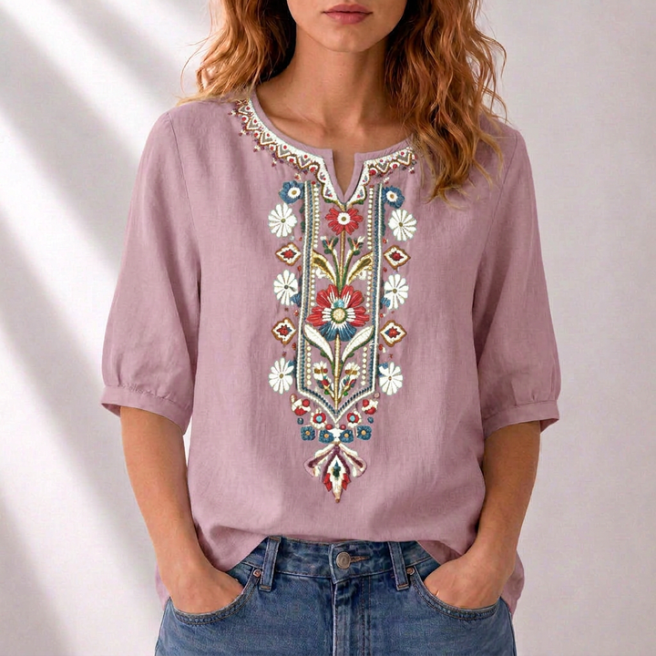 Dalia Floral Embroidered Blouse