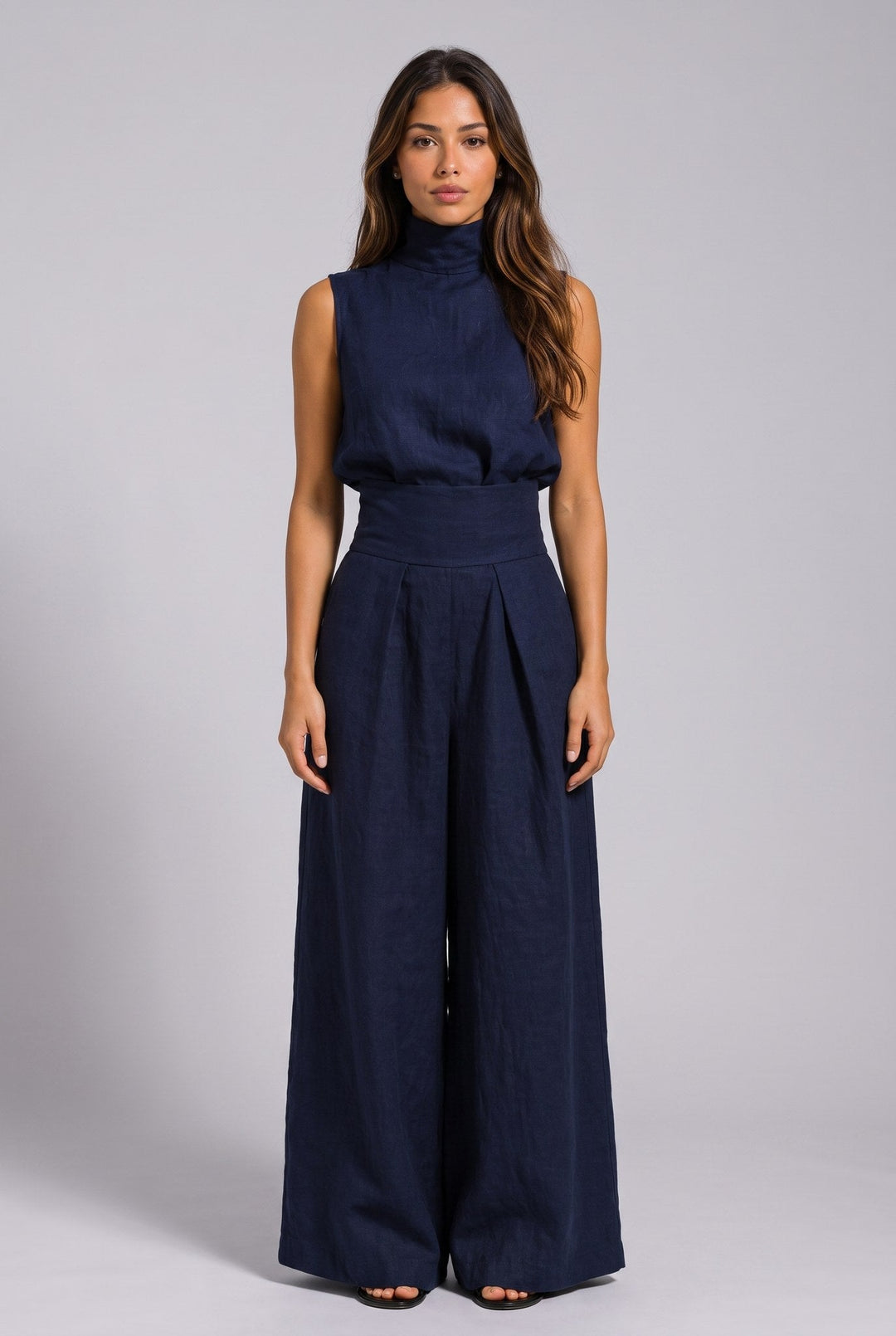 Aleia Linen Blend Two-Piece Set