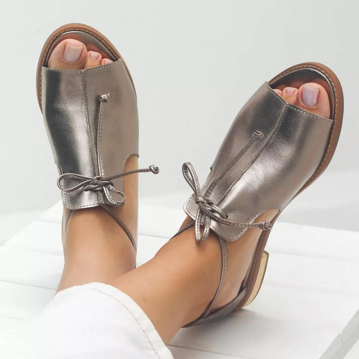 Tara Adjustable Leather Strap Sandals