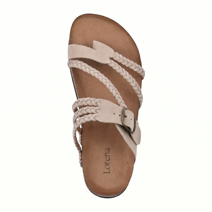 Leah Braided Cork Comfort Sandals