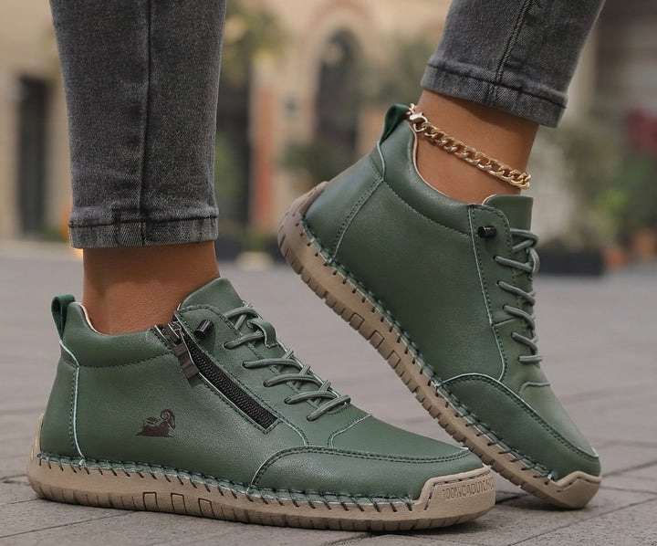 Soleil Orthopedic Comfort Zip Sneakers