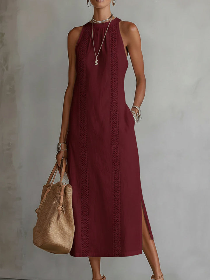 Adara Lace Detail Midi Dress