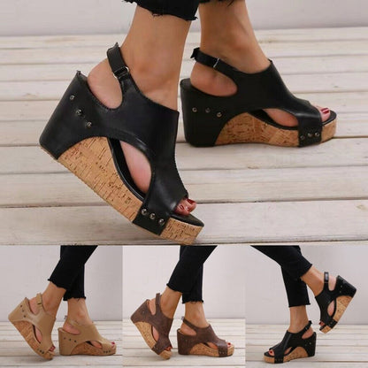 WOMEN'S RETRO HIGH-HEEL ORTHOPEDIC SANDALS