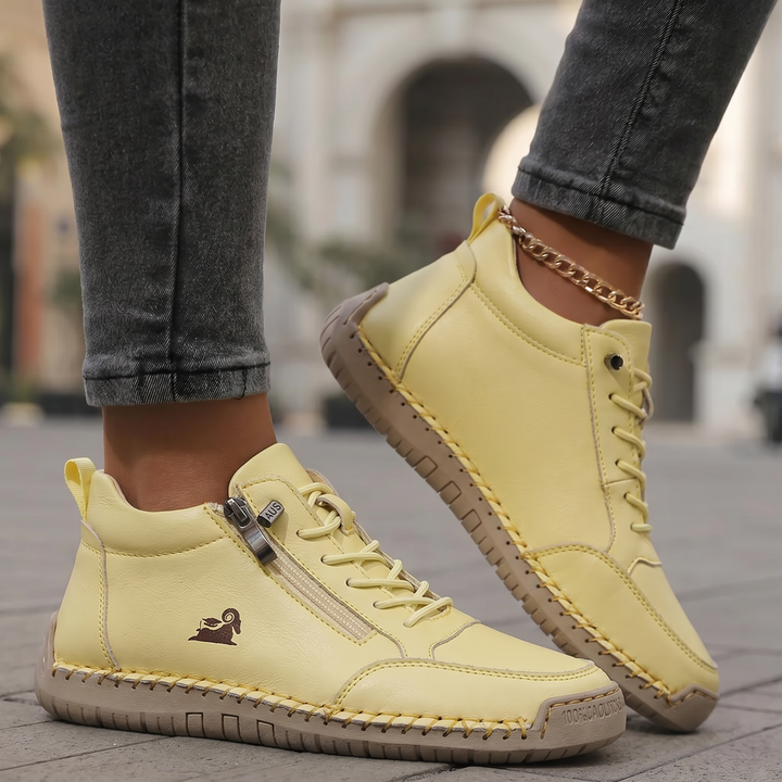 Soleil Orthopedic Comfort Zip Sneakers